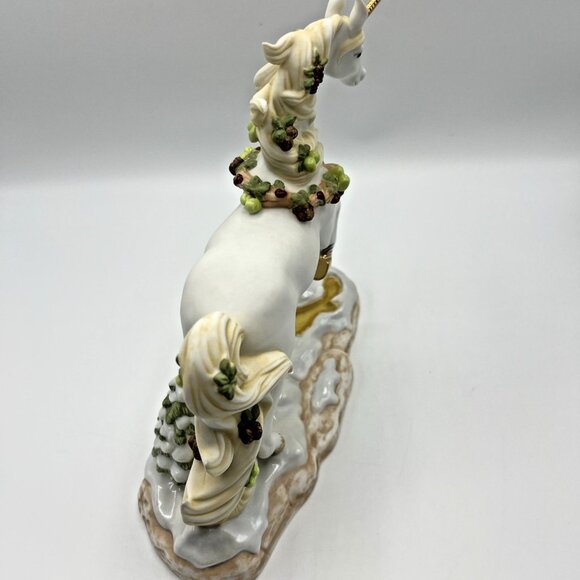 Princeton Gallery Yuletide Bliss Unicorn Horse 2005 Christmas Holiday - Picture 5 of 6